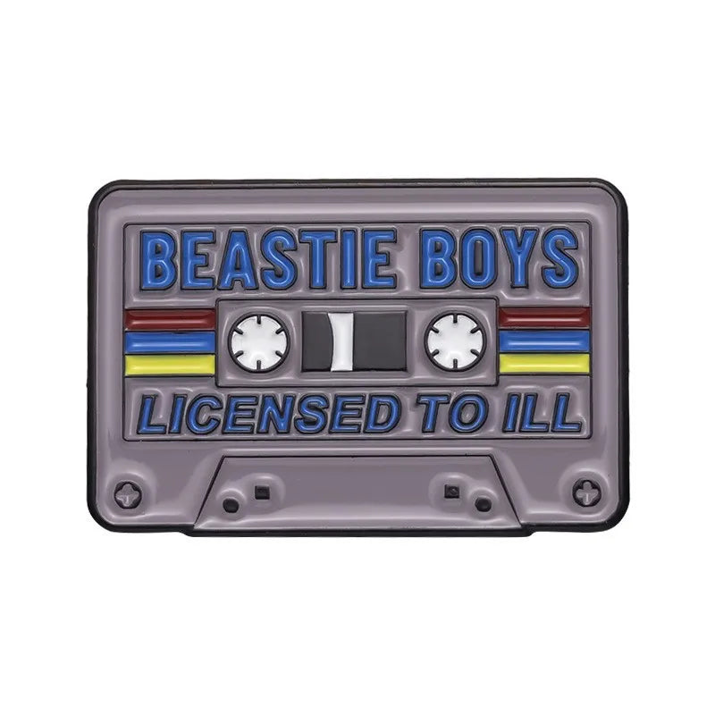 90s Music Tape Enamel Pin Nostalgic Brooch Lapel Pin Gift