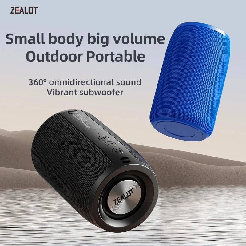 Altavoz Bluetooth con subwoofer, minialtavoz inalámbrico portátil, pequeño, resistente al agua, auxiliar, para PC, ordenador, potente caja de sonido para música