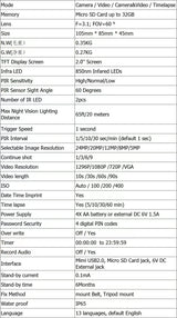 Cámara de caza de 24 MP y 1080P para exteriores, vigilancia, visión nocturna, trampas fotográficas