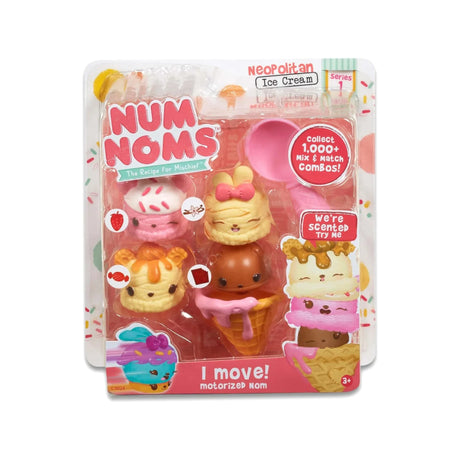 Num Noms Smell So Delicious Starter Pack Series 5 Marble Ice Cream Marshmallow Squares Jelly Rolls Glitter Lip Gloss Kawaii Toy - Lootquake
