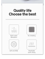 1 Pc Thickened Absorbent Bath Towel Soft Face Towel for Home