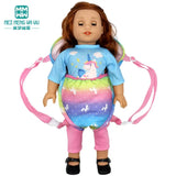 For 15-18 Inch American Doll Toys Newborn Doll Fashion Backpack, Safety Seat, Blanket, Sleeping Bag, Gift for Girls - Lootquake
