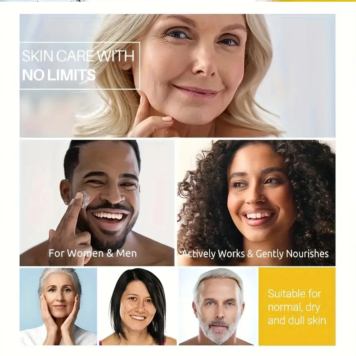 Crema de colágeno con vitamina A, crema facial de colágeno, reafirmante, hidratante de día y de noche, adecuada tanto para hombres como para mujeres.