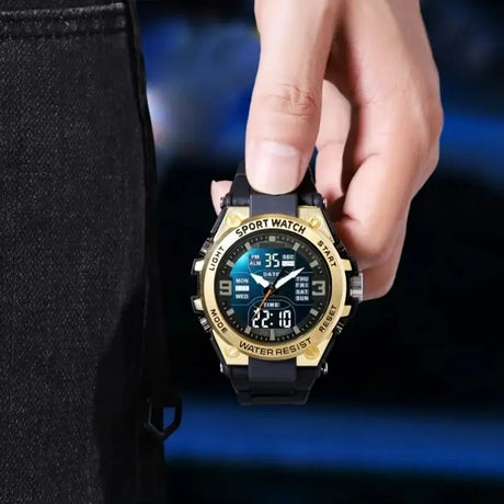[Men's Digital Chronograph Watch] Multi-sport Chronograph Watch Men's Digital Quartz Watch With Alarm Luminous Date The Ideal Gi - Lootquake