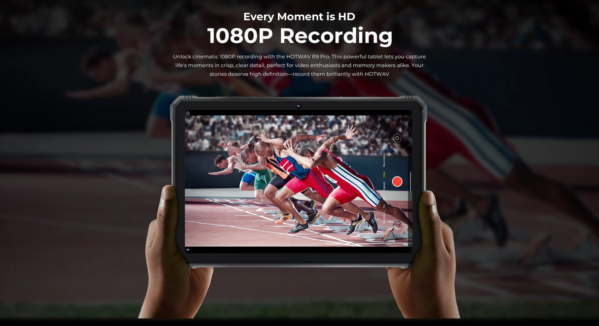 Tablette robuste HOTWAV R9 Pro 11 pouces FHD+ 2K, batterie de 20 080 mAh, Android 14, 6 Go, 256 Go, appareil photo, 4G, version internationale