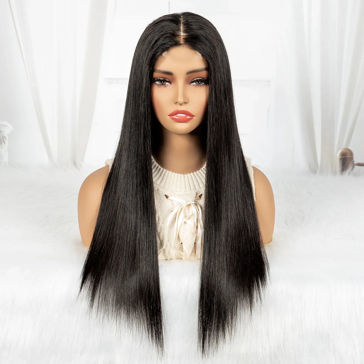 16A Double Drawn 1BT4 Chocolate Brown Bone Straight Wig | 2x6 Real HD Lace Raw Vietnamese Virgin Human Hair