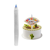 Bougie d'anniversaire en forme d'éventail, fournitures de bougies d'anniversaire, décoration de gâteau d'anniversaire, bougies amusantes pour la décoration du thème d'anniversaire