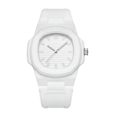 Square Stripe Color Silicone Men Watches Luxury Brand Waterproof Quartz Sport Couple Wristwatch Lover Gifts Rlojes Para Hombre - Lootquake