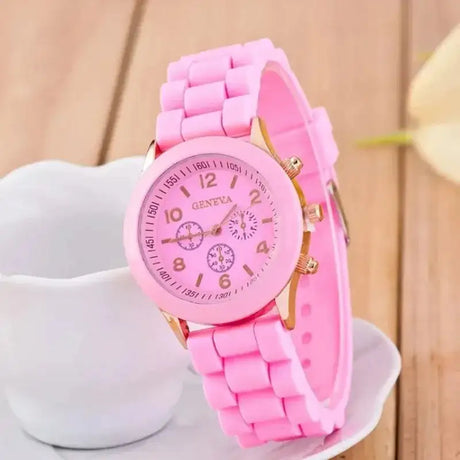 Watch Hot Sales Geneva Brand Silicone Women Watch Ladies Fashion Dress Quartz Wristwatch Female Watch Montre Relogio Feminino - Lootquake