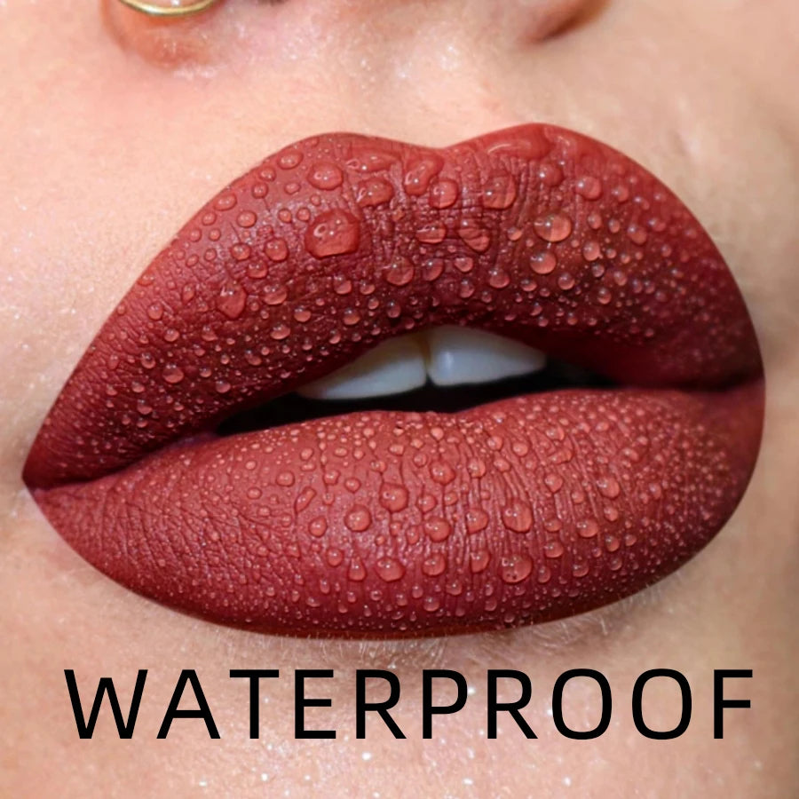 Luxurious Lip Glaze - Dewy Long-Lasting Wear, Waterproof & Moisturizing, High Pigment Lip Tint Oil, Essential Beauty Makeup for