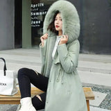New In Coats & Jackets Women's Winter Padded Jacket Loose Casual Outerwears Fleece Hodded Windbreaker Elegant Office Lady's Coat - Lootquake