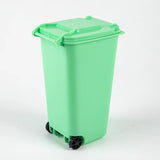 Mini Desktop Trash Can Plastic Waste Bins With Lid Household Clean Trash Desk