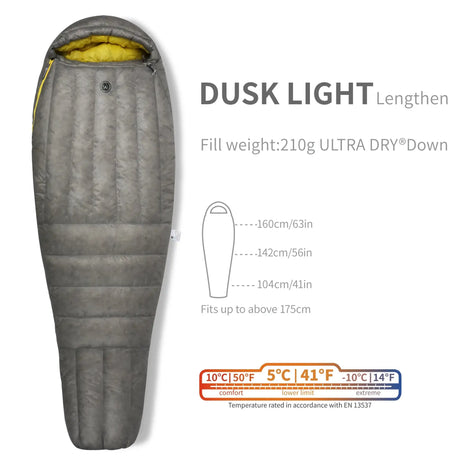 AEGISMAX Wind Hard Dusk Upgrade 7D Nylon DWR 800FP Ultra Dry Down Pro Ultralight Sleeping Bag Camping and Hiking for Men & Women - Lootquake