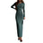 Autumn Winter Solid Color Bodycon Knit Dress Women Long Sleeve Crew Neck Ribbed Dress Slim Fit Long Dress - Lootquake