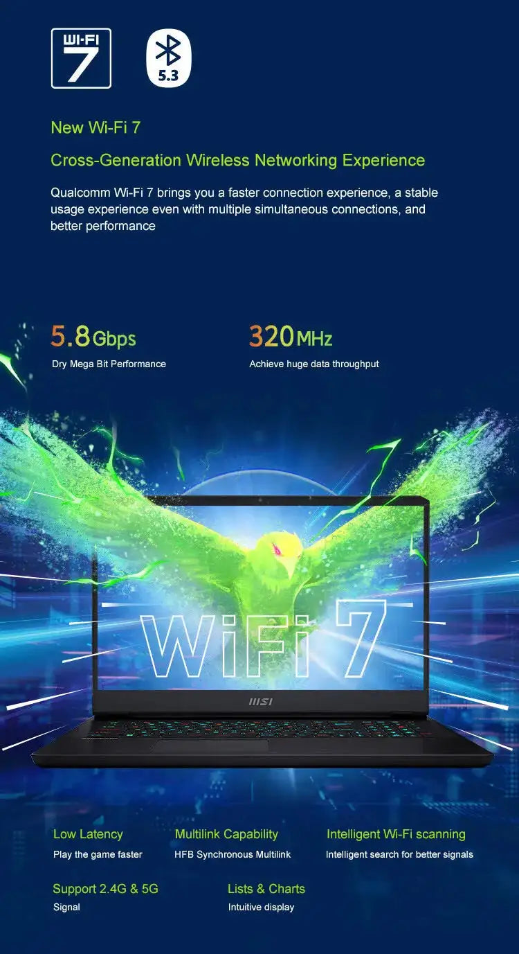 MSI Alpha 17 Gaming Laptop 17.3 Inch QHD 2.5K 240Hz IPS Screen Notebook AMD Ryzen R9-7940HX 16GB 1TB RTX4070 Gaming Computer PC - Lootquake