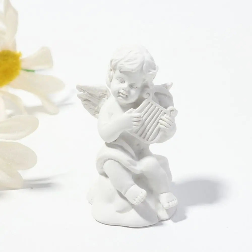 Crafts Peaceful Prayer Home Decoration Photo Props Garden Ornaments Character Sculpture Cupid Angel Statue Desktop Figurine