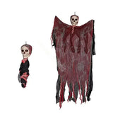 10/8/4/2/1PC Halloween Garden Decor Scary Hanging Ghost Skeleton Skull Grim Reaper Outdoor Haunted House Spooky Party Supplies
