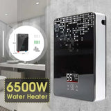 Calentador de agua eléctrico sin tanque, caldera instantánea para baño, 110 V, 220 V, termostato de ducha sin tanque, seguro, inteligente, automático