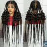 40" Blonde Knotless Bantu Braids Wig | Handmade Full Lace | Baby Hair