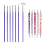 5/20Pcs Nail Art Brush Design Tip Painting Drawing Carving Dotting Pen FlatFan Liner Acrylic Gel UV Polish Manicure Tools
