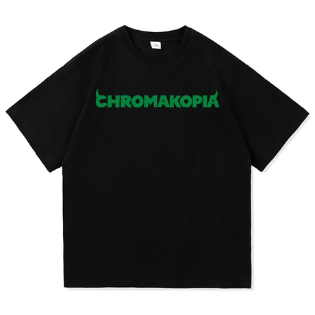 Men Women Tyler The Creator Chromakopia T Shirt Aesthetic Letter Print T-Shirt High Quality Cotton Round Neck Tees Shirts - Lootquake