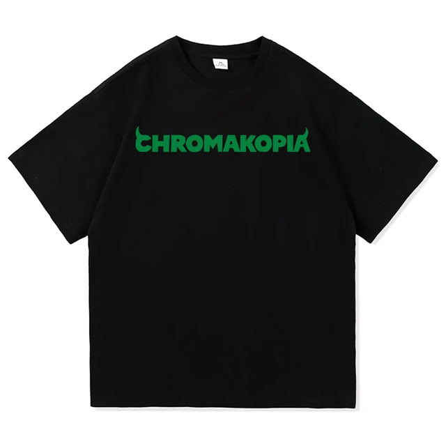 Men Women Tyler The Creator Chromakopia T Shirt Aesthetic Letter Print T-Shirt High Quality Cotton Round Neck Tees Shirts - Lootquake