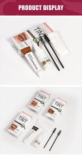 Kit de tinte para pestañas ICONSIGN para cejas, resistente al agua, 15 minutos de duración, para realzar las cejas y mantener el maquillaje de larga duración.