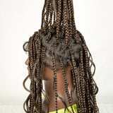 34" Ombre Curly Braids Wig | 1B/30 | Deep Wave | Full Lace | Baby Hair