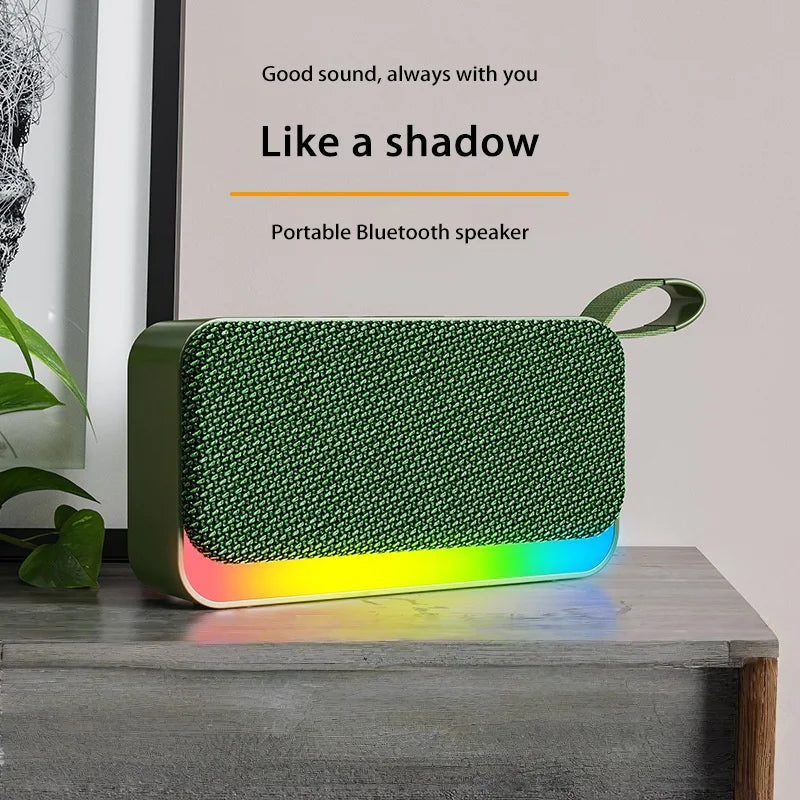 Altavoz Bluetooth Xiaomi portátil inalámbrico con inserción de tarjeta, memoria USB, luz RGB, regalo, pequeño altavoz de tela (2025)