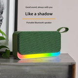 Altavoz Bluetooth Xiaomi portátil inalámbrico con inserción de tarjeta, memoria USB, luz RGB, regalo, pequeño altavoz de tela (2025)
