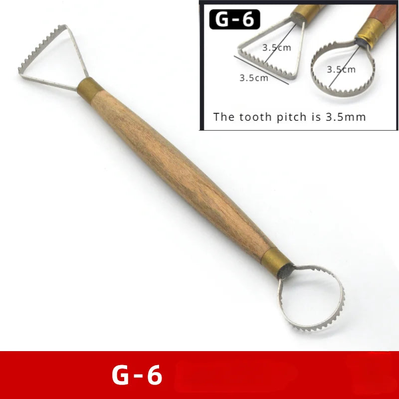 Stainless Steel Clay Sculpture Scraper Ceramic Finishing Blank Tool DIY Pottery Handicrafts Fine Carving Oil Clay Model Scraper