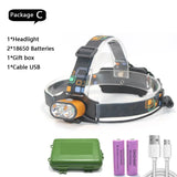 8000 lumen T6 Led lighting 2*T6 USB Hunting Headlamp Fishing Head light headlight Bike lights 3 Modes LED Headlight - Lootquake