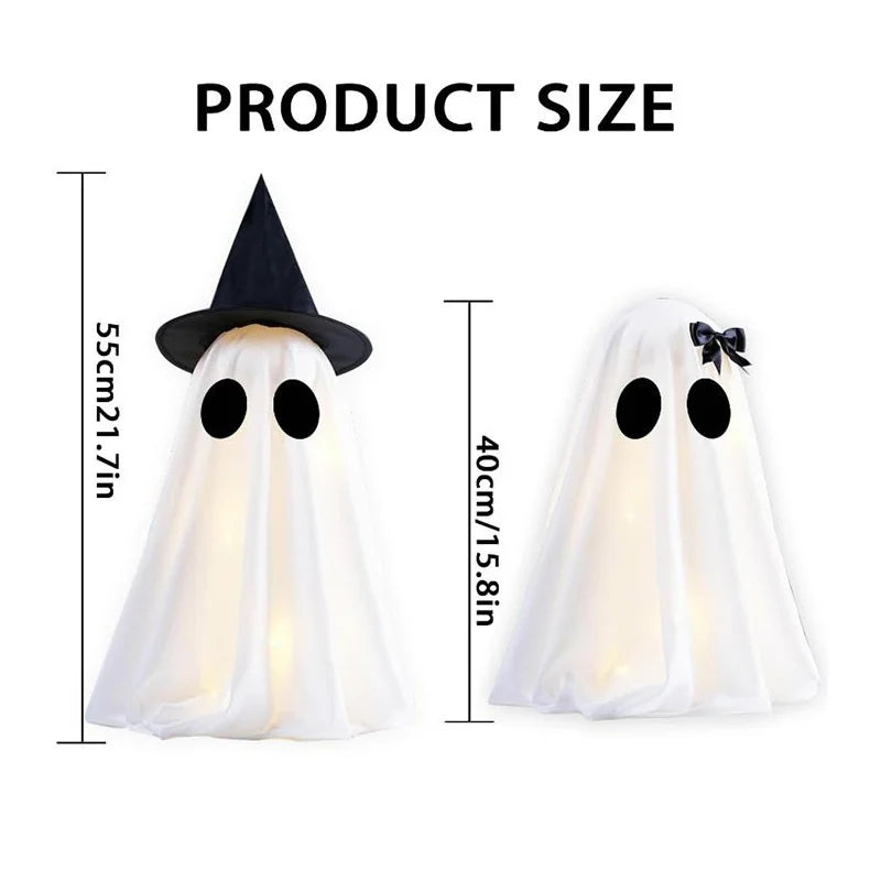 Halloween Ghost Figurine Indoor Spooky Decoration Tabletop Ornament Yard Festival Party Prop Haunted House Atmosphere Supplies