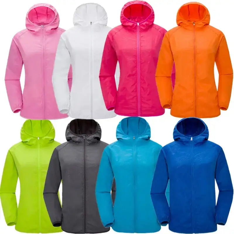Camping Waterproof Jacket Men Women Windbreaker Men Raincoat Rain Jacket Men Waterproof Hiking Climbing Clothes Sun Protection - Lootquake