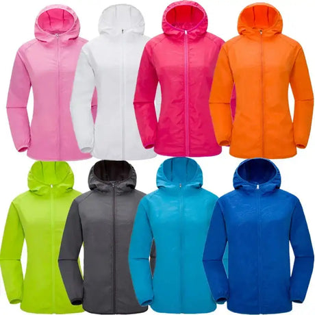 Camping Waterproof Jacket Men Women Windbreaker Men Raincoat Rain Jacket Men Waterproof Hiking Climbing Clothes Sun Protection - Lootquake