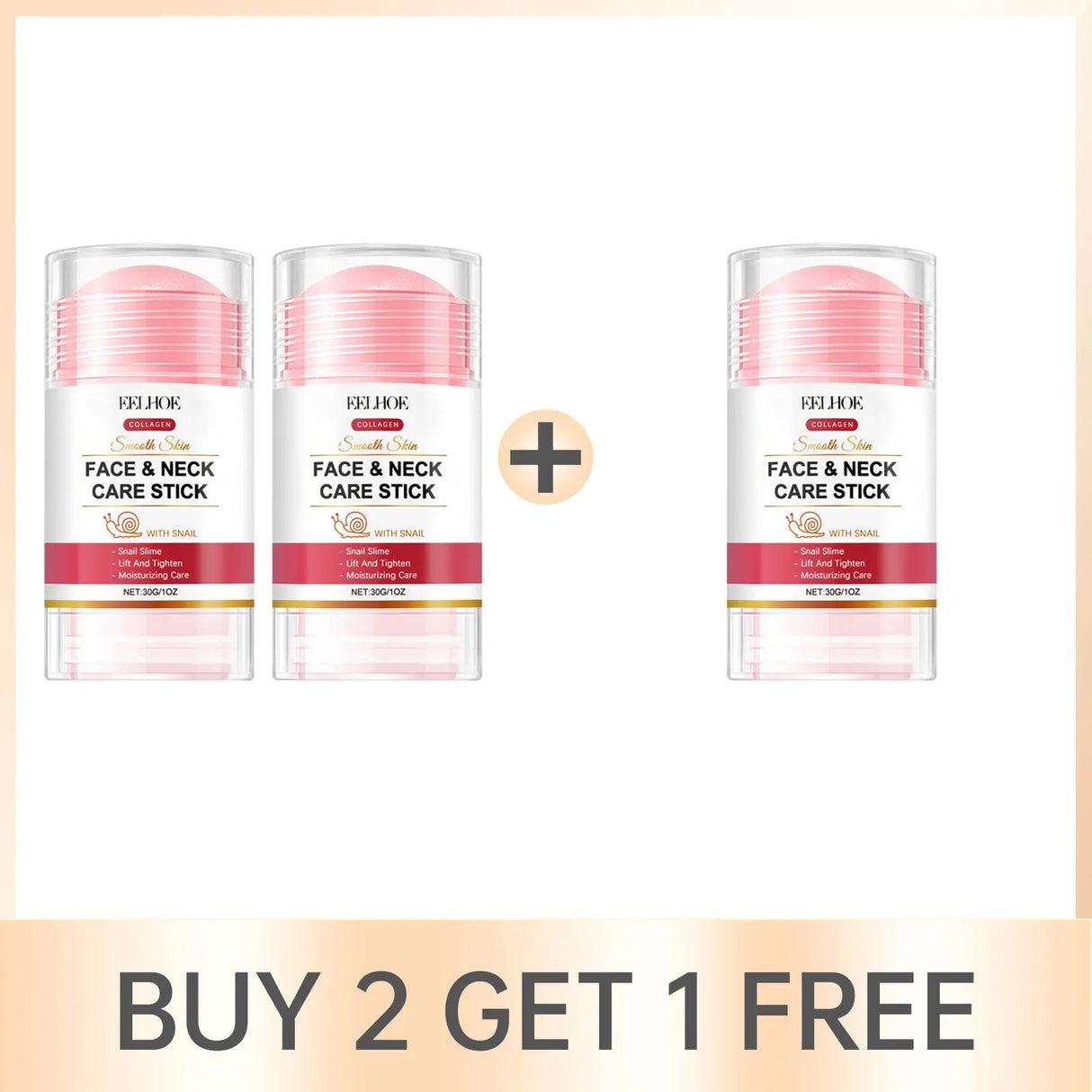Collagen Cream Stick for Face Firming Reduce Neck Fine Lines Improve Sagging Skin Increase Elasticity Tightening Snail Neck Care