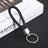 Originality PU Leather Metal Organization Rope Keychain Personality Custom Name Text Keyring Car Moto Key Ring Chain Gift - Lootquake