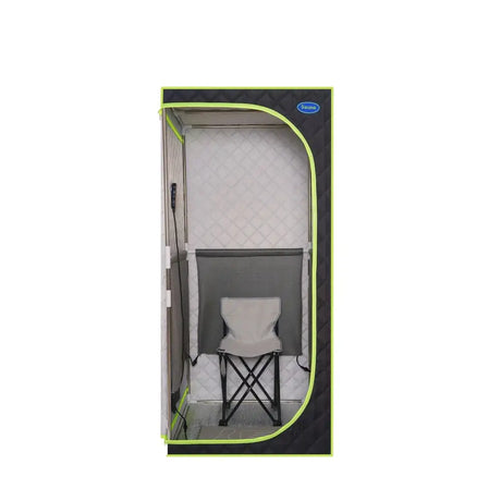 Portable Plus Type Full Size Far Infrared Sauna Tent Spa Detox Therapy Relaxation At Home Larger Stainless Steel Pipes Connector - Lootquake