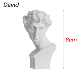 Mini Plaster Statue Greek Mythology Celebrities Famous Sculpture Figurine Drawing Practice Gypsum Bust Portraits