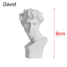Mini Plaster Statue Greek Mythology Celebrities Famous Sculpture Figurine Drawing Practice Gypsum Bust Portraits