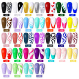 LILYCUTE 5ml Liner Gel Nail Polish UV LED Nail Art Paint Gel Gorgeous Glitter French Effect Semi Permanent Nail Painting UV Gel
