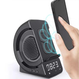 Altavoz Bluetooth inalámbrico 3 en 1, altavoz portátil de moda para exteriores con pantalla LED, despertador y cargador rápido.