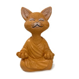 Meditation Cat Sculpture Garden Decoration Resin Yoga Sitting Zen Cat Home Ornament Outdoor Garden Figurine Home Decorations