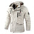Fashion Men Casual Windbreaker Jacket Hooded Jacket Man Waterproof Outdoor Soft Shell Winter Coat Clothing Warm Fleece Thick - Lootquake
