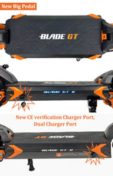 EU Stock Newest Blade GT II 60V 26Ah Blade GT+ II 60V 35Ah Dual Motor 1600W*2 Newest Blade GT/GT+ II Electric Scooter