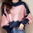 ZANZEA Women Sweatsshirts Spring Long Sleeve Hoodies 2025 Simple Round Neck Pullovers Casual Color Patchwork Harajuku Jumpers - Lootquake