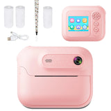Appareil photo instantané S8 pour enfants, 1300 mAh, appareil photo numérique HD 1080p, idéal pour les cadeaux d'anniversaire des filles et des garçons