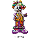 Halloween Theme Standing Balloon Pumpkin Haunted House Spider Cat Foil Balloon Happy Halloween Decor Supplies Kids Gifts