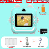 Cámara de impresión instantánea para niños, cámara fotográfica digital para niños y niñas con impresión térmica, juguetes educativos para niños, regalos, mini impresora térmica