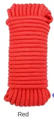 5 meters 10 colors 2mm 4mm 6mm 8mm 10mm colorful braided rope tent tie rope drawstring outdoor clothesline core nylon rope - Lootquake